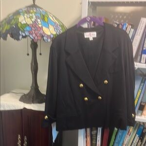 Black and Gold Tailored Blazer Formal Wear